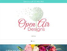 Tablet Screenshot of openairflorist.net